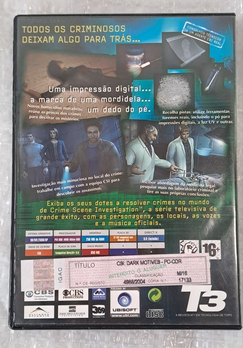 CSI Game "Dark Motives" for Computer.64575426095361121