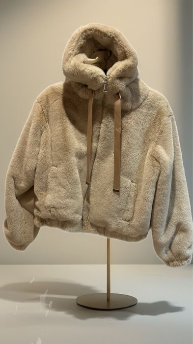 Puffer jacket bege tamanho S