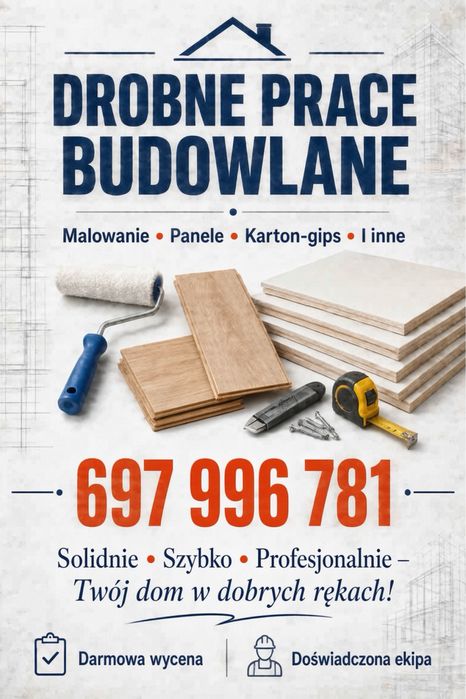 Prace wykonczeniowo budowlane