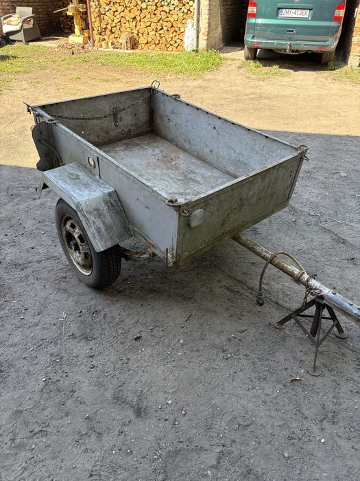 Solidna przyczepka samochodowa do traktorka , quad