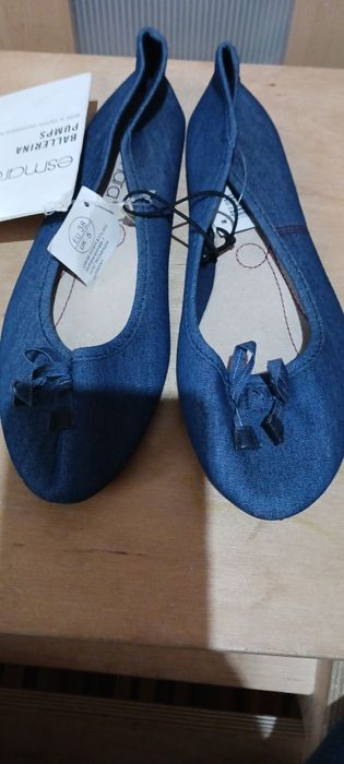 Nowe baletki jeans
