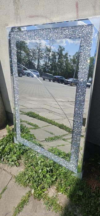 Lustro glamour, nowe, pęknięte/Odbiór osobisty