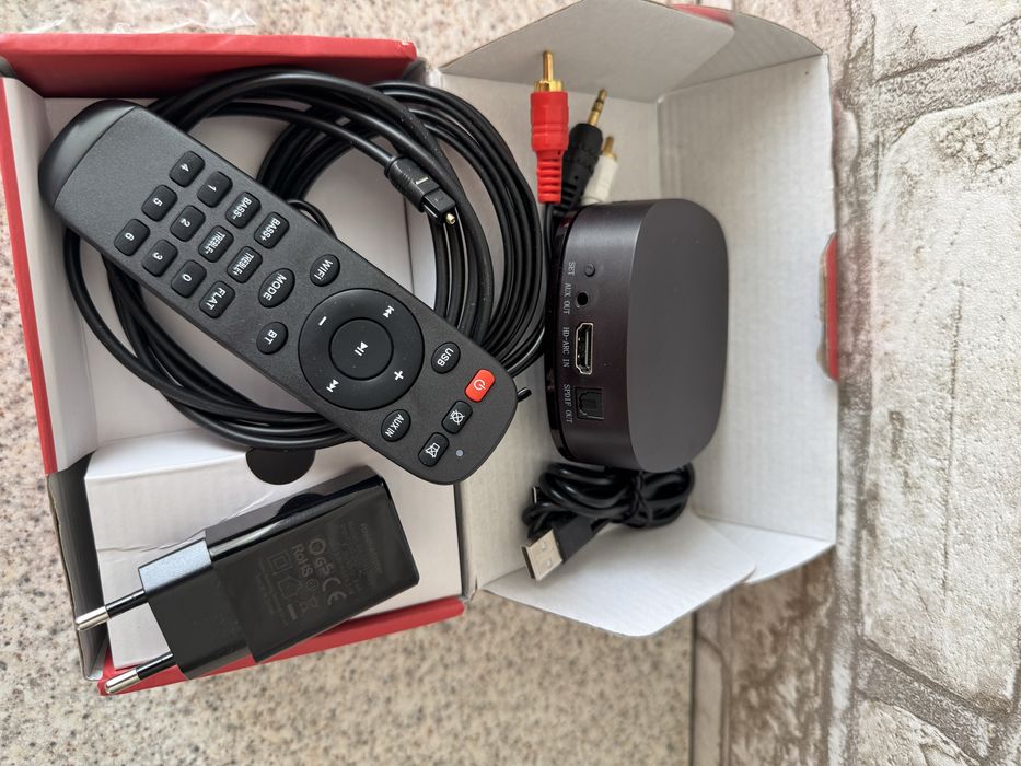 Музичний стример, мережевий Wi-Fi плеєр, HDMI ARC, BT, USB, optical