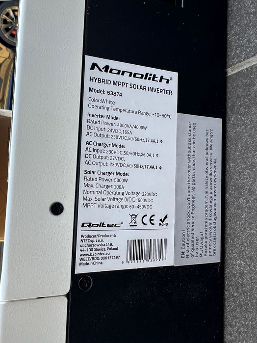 Аналог EcoFlow Інвертор 4 кВ + Літієвий акумулятор LiFePo4 - 7 кВт