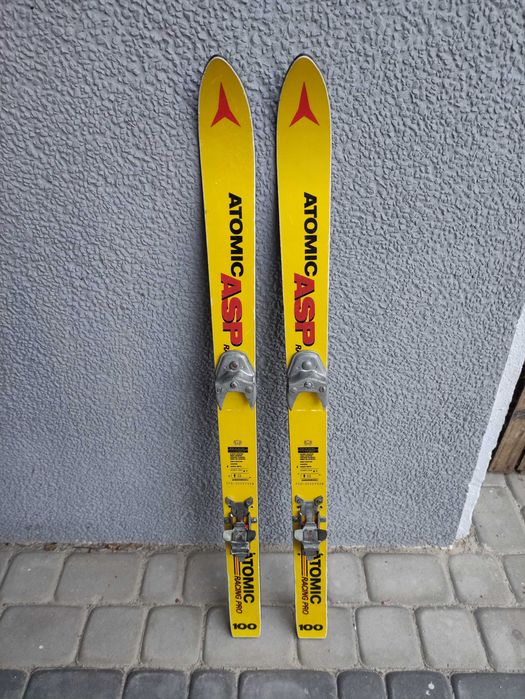 Narty dziecięce Atomic ASP Racing Pro 100 wiązania + kijki Przeworsk