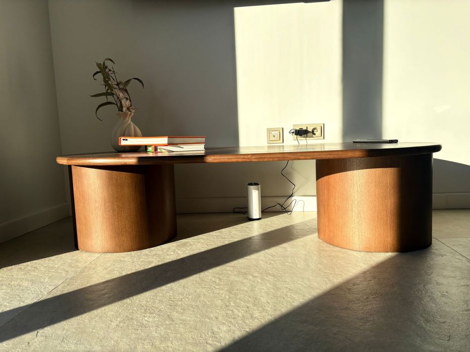 Dębowy stolik kawowy westwing