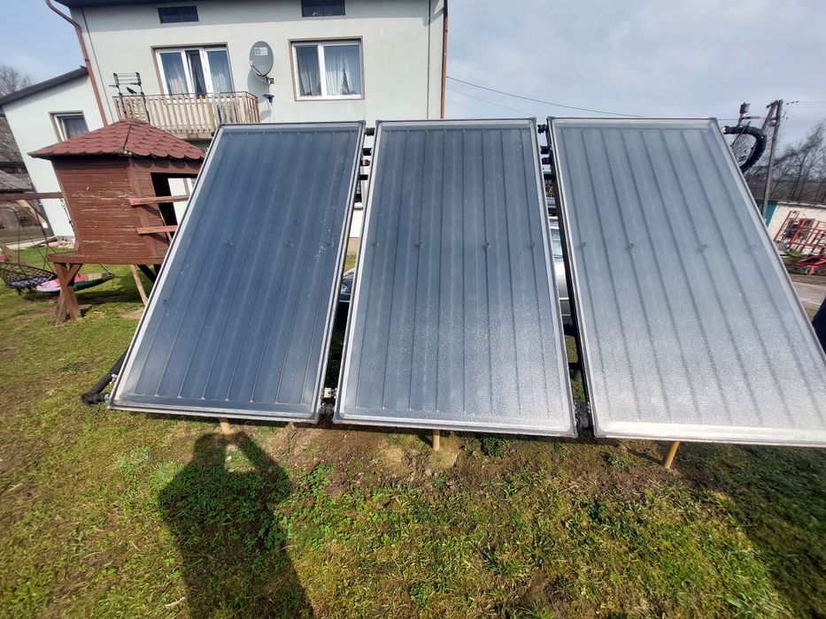 Kolektory słoneczne solary do grzania wody płaskie