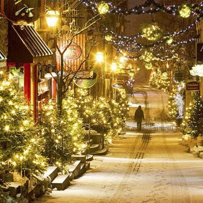 Lampki choinkowe 300 led ciepłe białe 21 metrów zewnętrzne i wewnętrzn