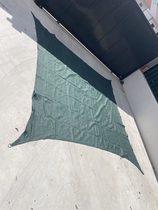 Rede para sombra usada