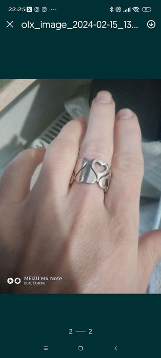 Серебро серебряное кольцо колечко 7.7 грамма