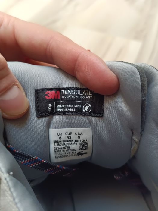 Buty trekkingowe zimowe ocieplane męskie Lacoste rozmiar 42