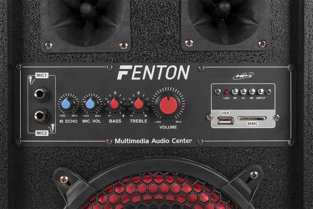 Комплект активних акустичних колонок +караоке Fenton SPB-8 400W USB/BT