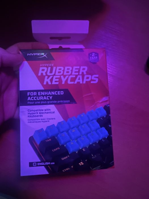 Klawiatura gravastar mercury v60 pro + ultraszybki kabel + keycaps hyperX