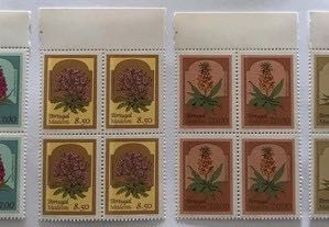 Series of 4 Sheets of New Stamps – Regional Flowers of Madeira – 1981