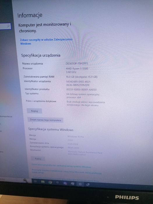 Komputer RTX 3060 12GB 16GB RAM RYZEN 5 5500