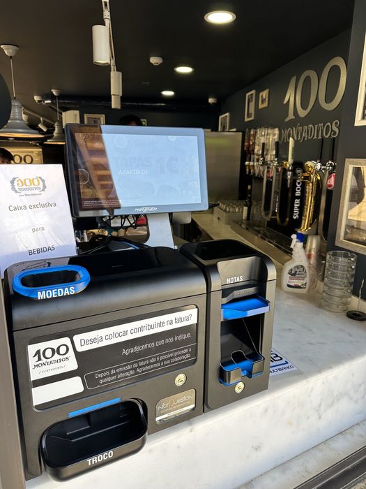 Caixa pagamento automatico de trocos - cashlogy azkoyen