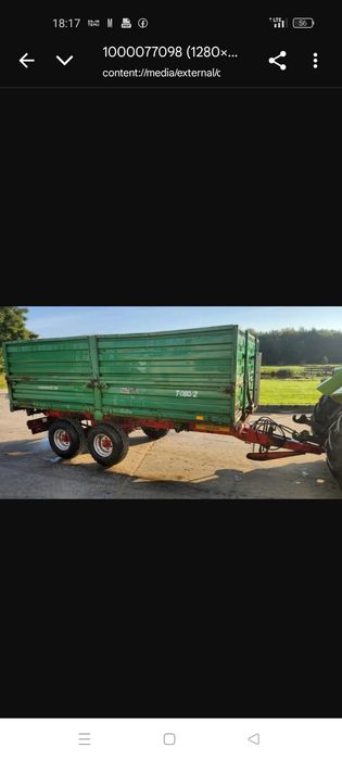 Przyczepa tandem  rolnicza  Warfama>   10 ton sprowadzona na 3 strony