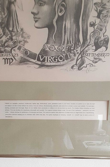 litografia  Alicja Lauffer 1971 rok