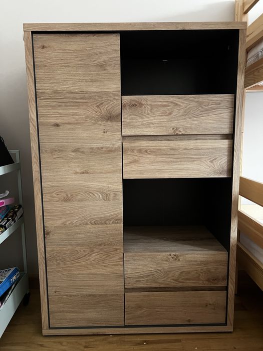 Szafka/regał z półkami i szufladami 86x132,5x40