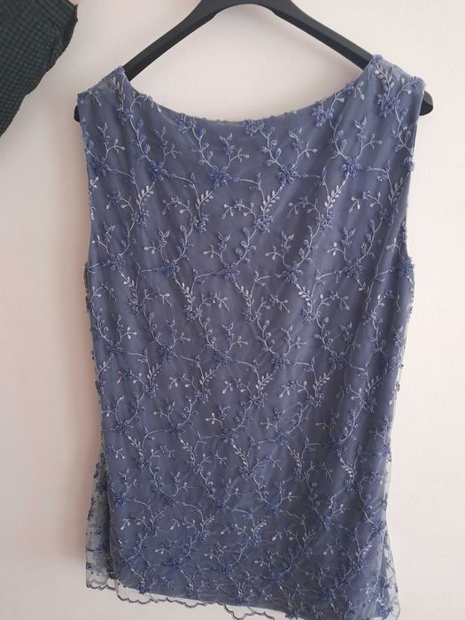 Top de lantejoulas para cerimonia