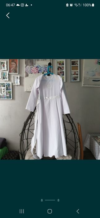 Sukienka komunijna # bolerko # rozm.134cm