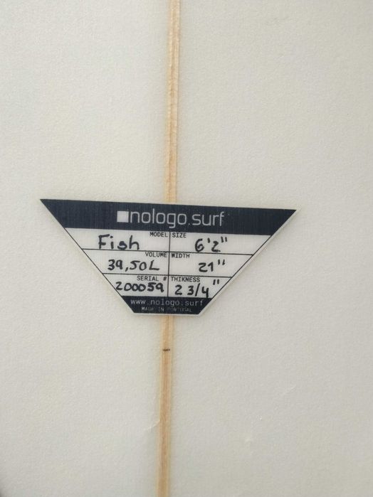 Prancha de Surf NO LOGO Fish 6'2"