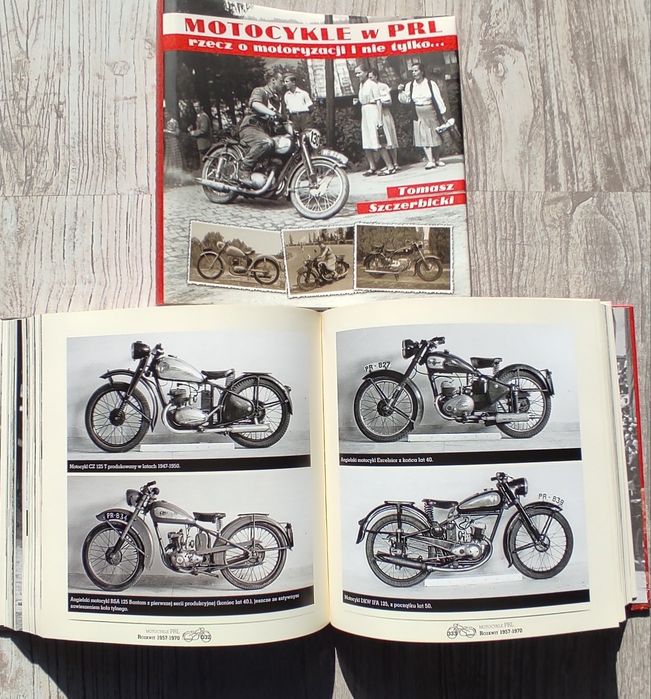 Motocykle w PRL książka WSK SHL Junak