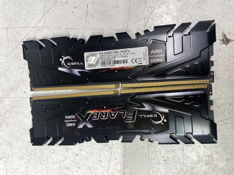 Оперативная память G.Skill 16Gb (Kit of 2x8Gb) DDR4-3200 PC4-25600 Cl16 Flare X