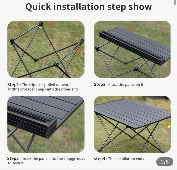 Składany stolik turystyczny / kempingowy