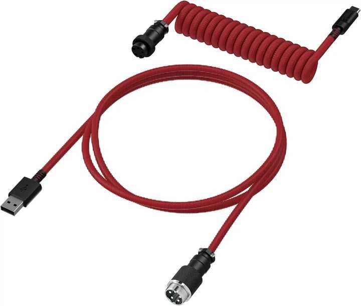Кабель HyperX Coiled Cable USB-C — USB-A Red/Black 1,37 м, Ідеал стан