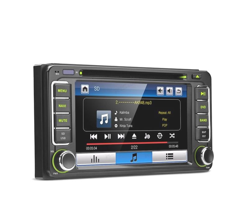 AUTO RADIO 2DIN GPS 6.2" HD TÁCTIL PARA TOYOTA BLUETOOTH USB SD
