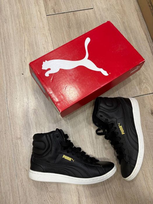 високі демісезонні кросівки хайтопи puma vikky mid (оригінал, р. 37, 24 см стелька)