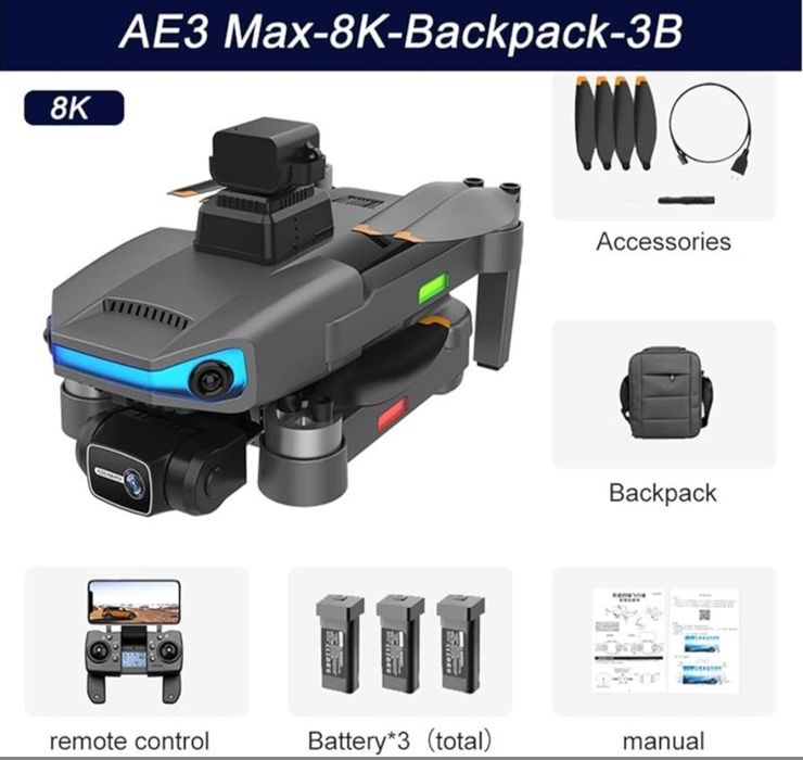 AE3 Pro Max dron