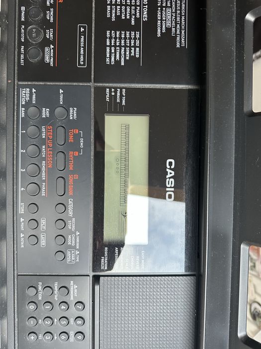 Keyboard casio c-tx700 jak nowy, stojak, pudełko