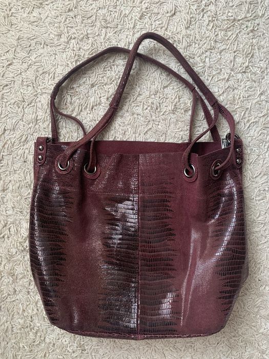 Сумка з лазерноі шкіри