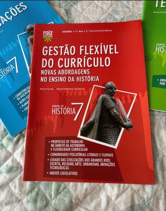 Conjunto de manuais de professores de História 7°ano
