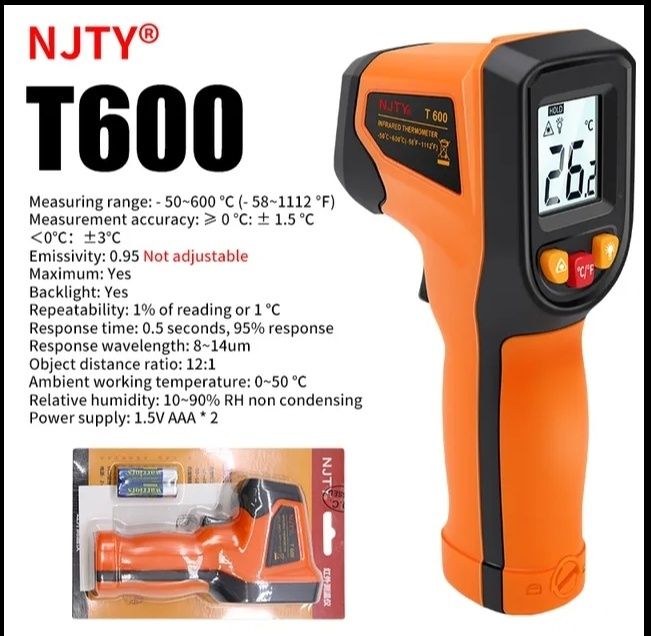 т600 та Пирометр ST490 безконтактний термометр