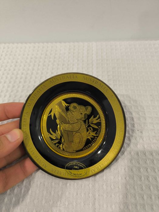 Prato Decorativo Ouro