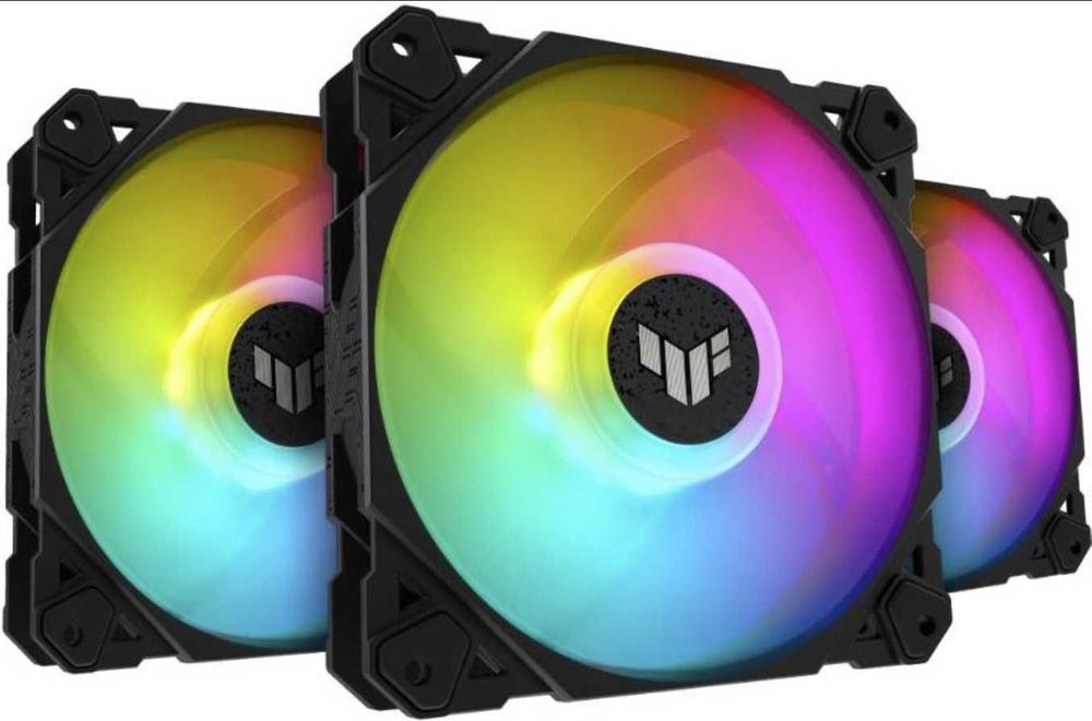 комплект A-RGB 120mm 3pin вентиляторів ASUS TUF Gaming