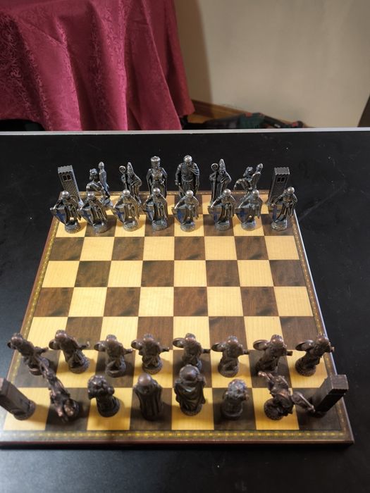 Jogo de xadrez de coleção - Peças de metal
