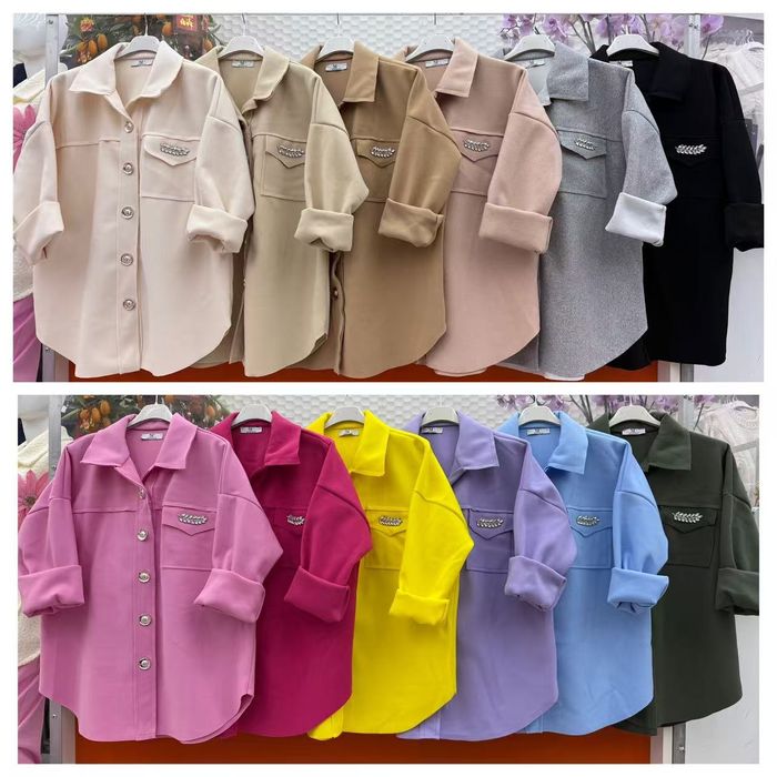 Koszula ciepła, oversizie