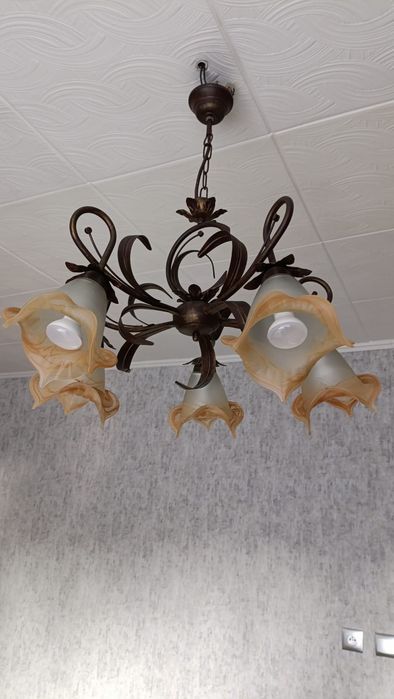 Lampa sufitowa wisząca żyrandol 5x E14