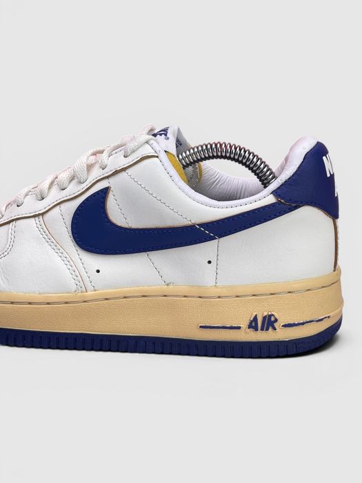 Buty Sportowe Nike Air Force 1 Low Kremowy Granatowy Rozmiar 38