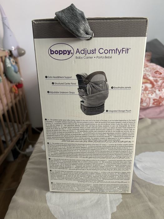 Porta-bebé chicco Boppy Comfyfit Evolution Cinza