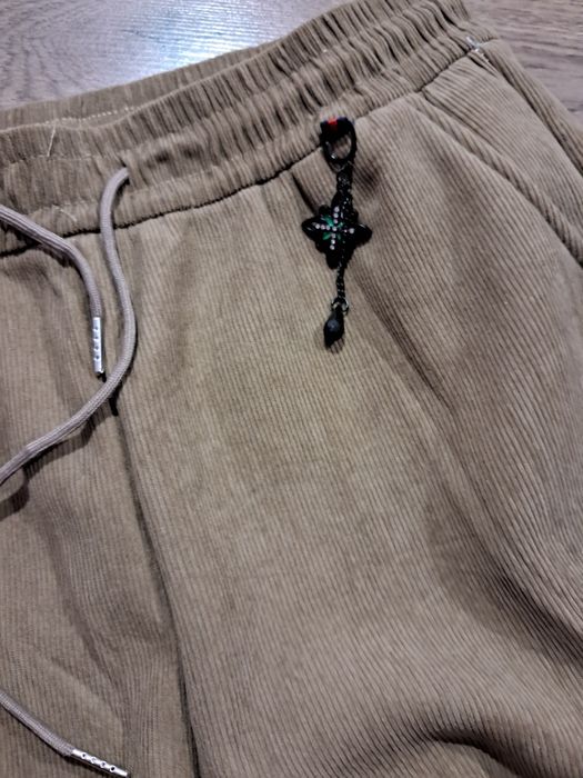 вельветові утеплені штани