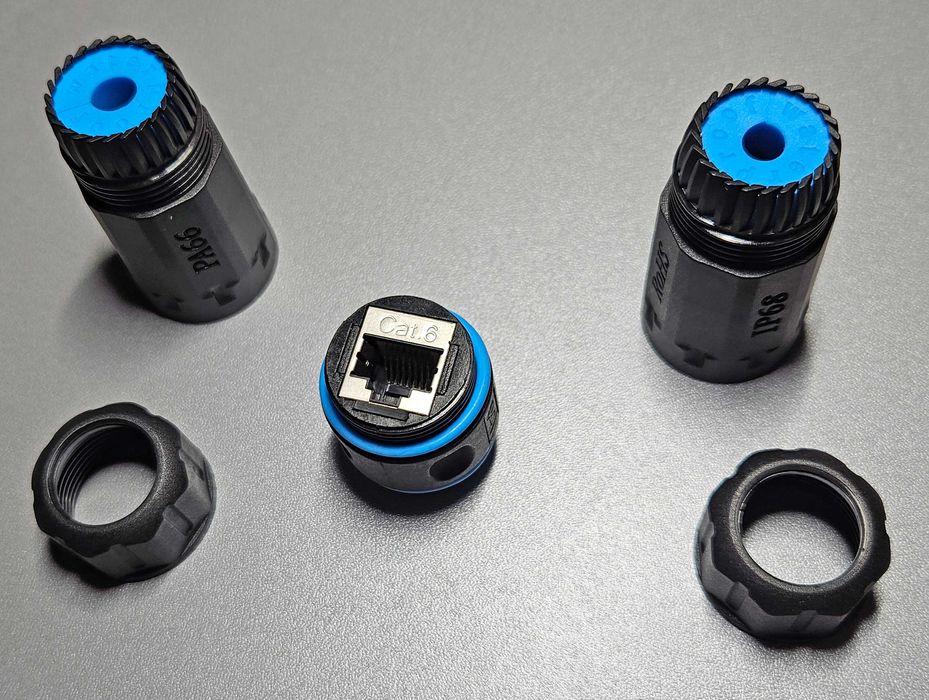 Водонепроницаемый уличный соединитель IP68 RJ45 CAT6