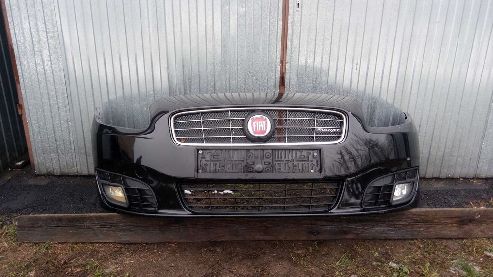 Fiat Croma 2 II Lift Zderzak przód czarny oryginał Bez Malowania