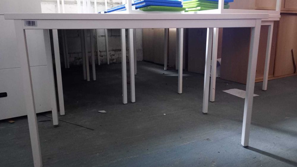 Biurko 120x60 białe stół biurka stoły do biur szkół domu