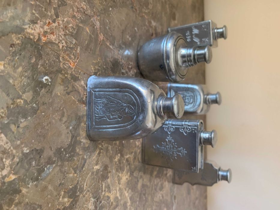 Conjunto 6 frascos estanho Holandês (Pewter 95%) – Peças de coleção
