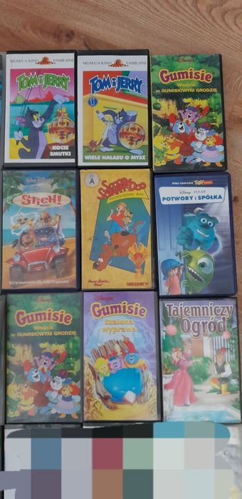 Zestaw kaset VHS bajki
